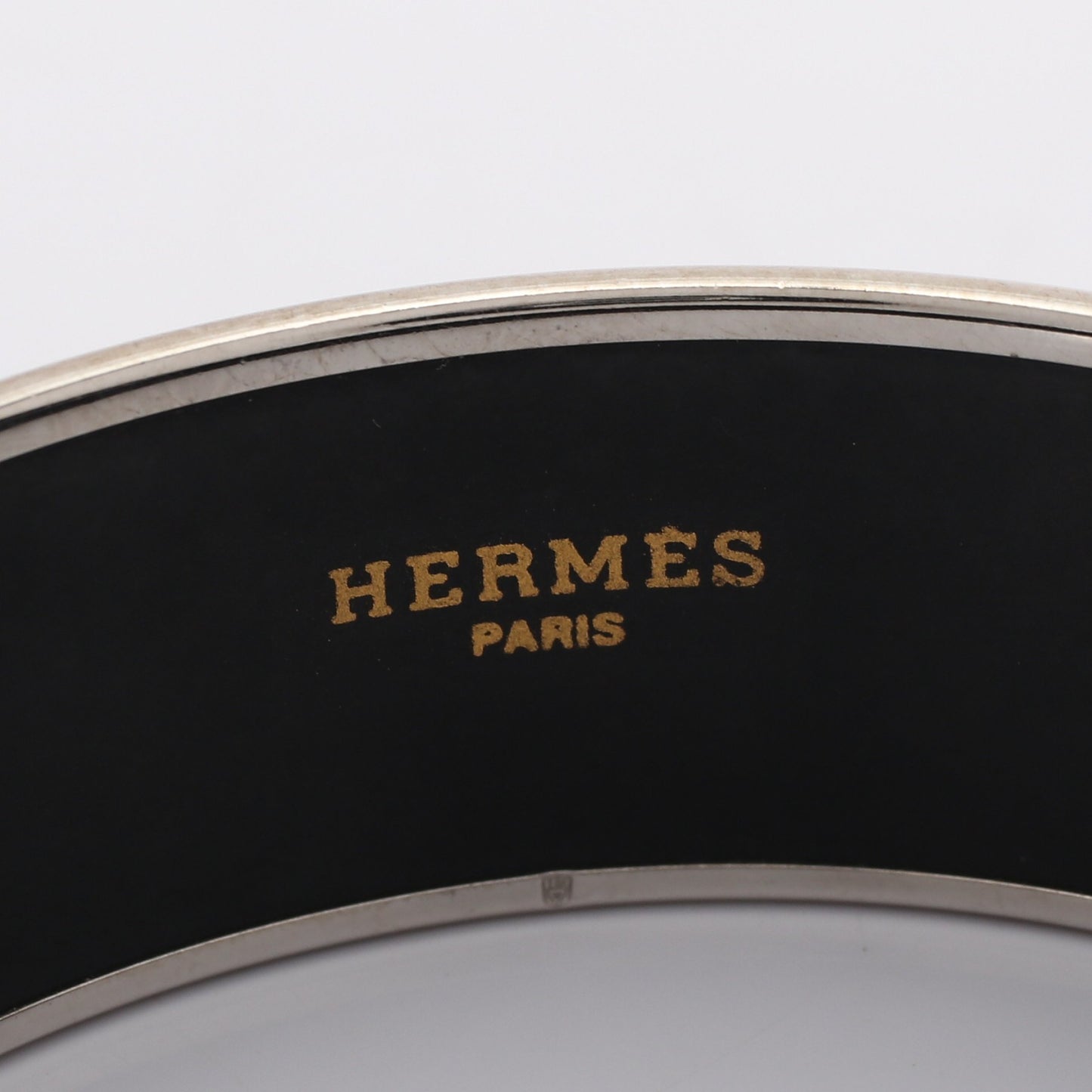 エマイユGM 馬柄 バングル 七宝 シルバー ライトグリーン エルメス アクセサリー HERMES