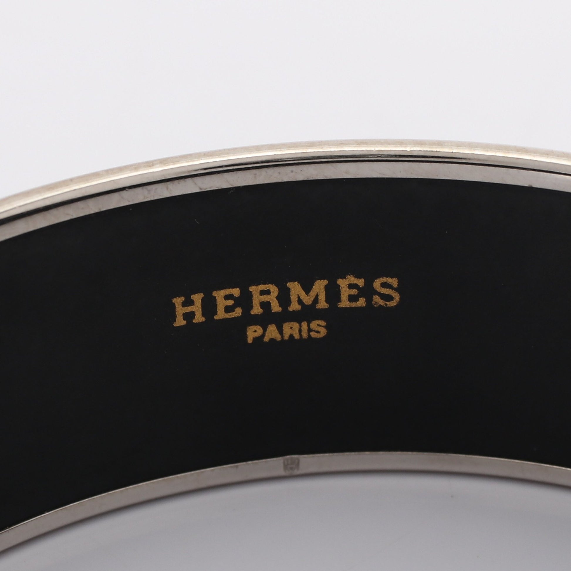 エマイユGM 馬柄 バングル 七宝 シルバー ライトグリーン エルメス アクセサリー HERMES