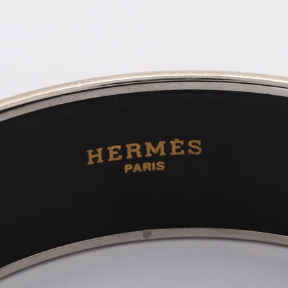 エマイユGM 馬柄 バングル 七宝 シルバー ライトグリーン エルメス アクセサリー HERMES