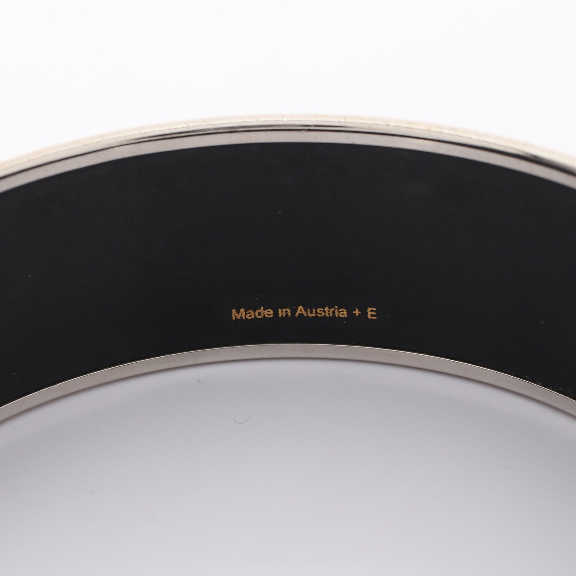 エマイユGM 馬柄 バングル 七宝 シルバー ライトグリーン エルメス アクセサリー HERMES
