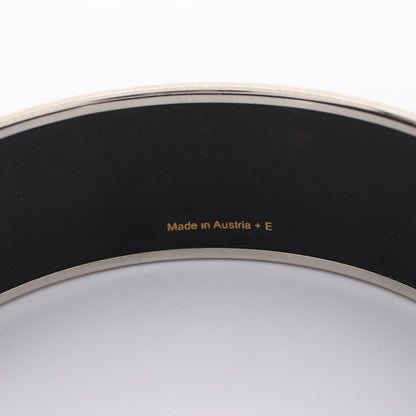 エマイユGM 馬柄 バングル 七宝 シルバー ライトグリーン エルメス アクセサリー HERMES