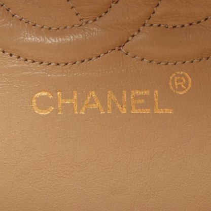 マトラッセ Wフラップ Wチェーンショルダーバッグ ラムスキン ベージュ ゴールド金具 シャネル バッグ CHANEL