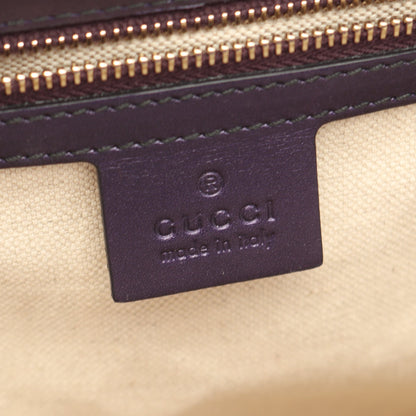 EMILY エミリー グッチシマ チェーンショルダーバッグ レザー パープル グッチ バッグ GUCCI