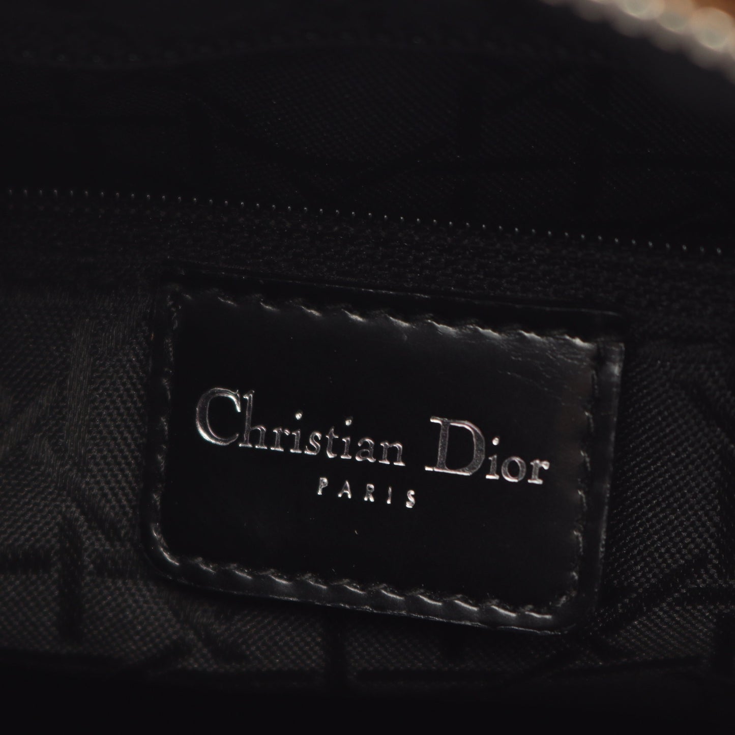 LADY DIOR レディディオール レオパード 2WAY ハンドバッグ キャンバス ベージュ ブラック クリスチャンディオール バッグ Christian Dior