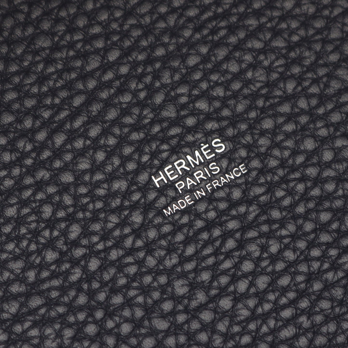ピコタンロックPM ブルーニュイ ハンドバッグ トリヨンクレマンス ネイビー シルバー金具 K刻印 エルメス バッグ HERMES