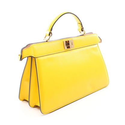 ピーカブー アイシーユー イーストウエスト 2WAY ハンドバッグ レザー イエロー フェンディ バッグ FENDI