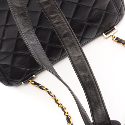 マトラッセ バックパック リュックサック ラムスキン ブラック ゴールド金具 シャネル バッグ CHANEL