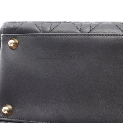 レディディオール ラージ カナージュ ラージ 2WAY ハンドバッグ レザー ブラック クリスチャンディオール バッグ Christian Dior