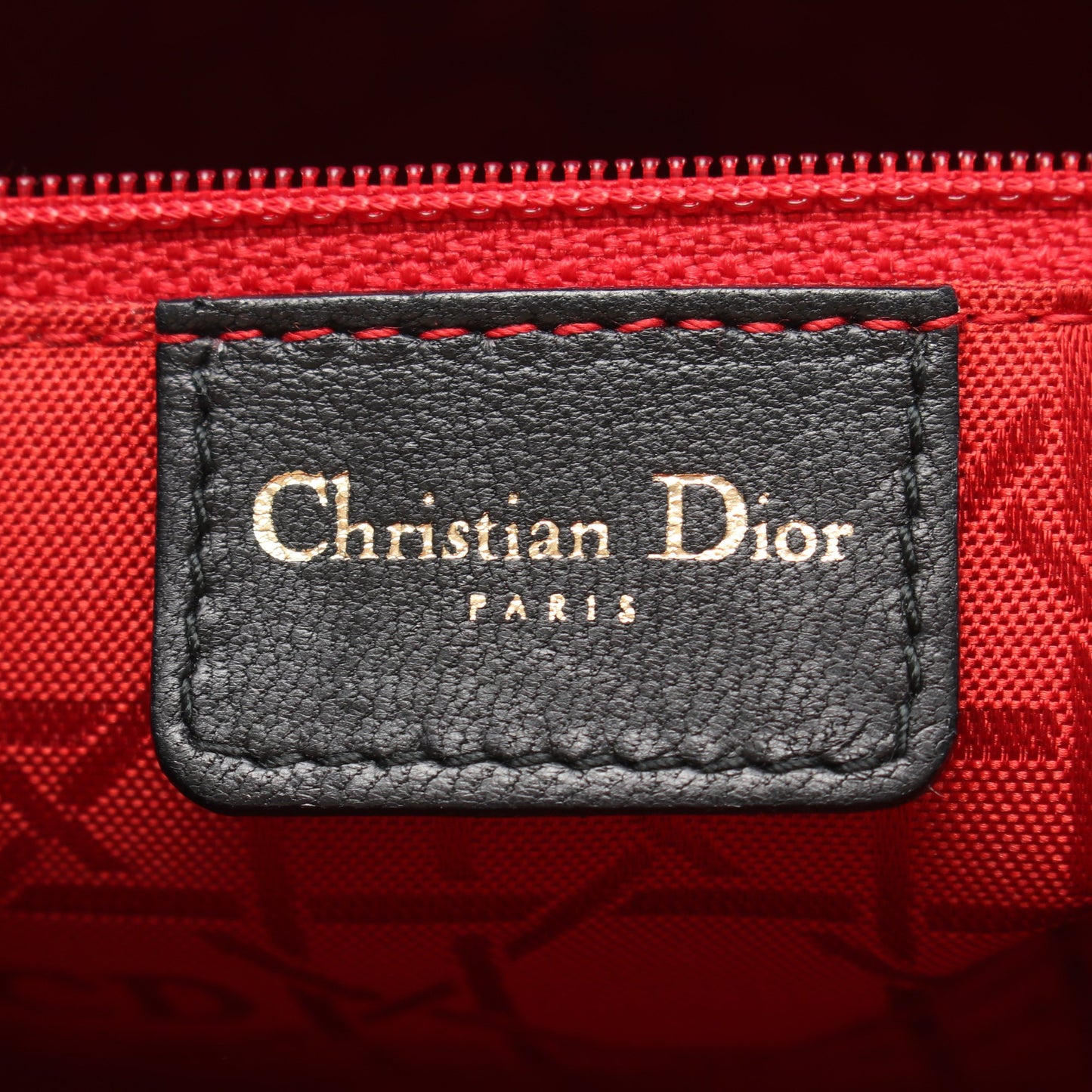 レディディオール ラージ カナージュ ラージ 2WAY ハンドバッグ レザー ブラック クリスチャンディオール バッグ Christian Dior
