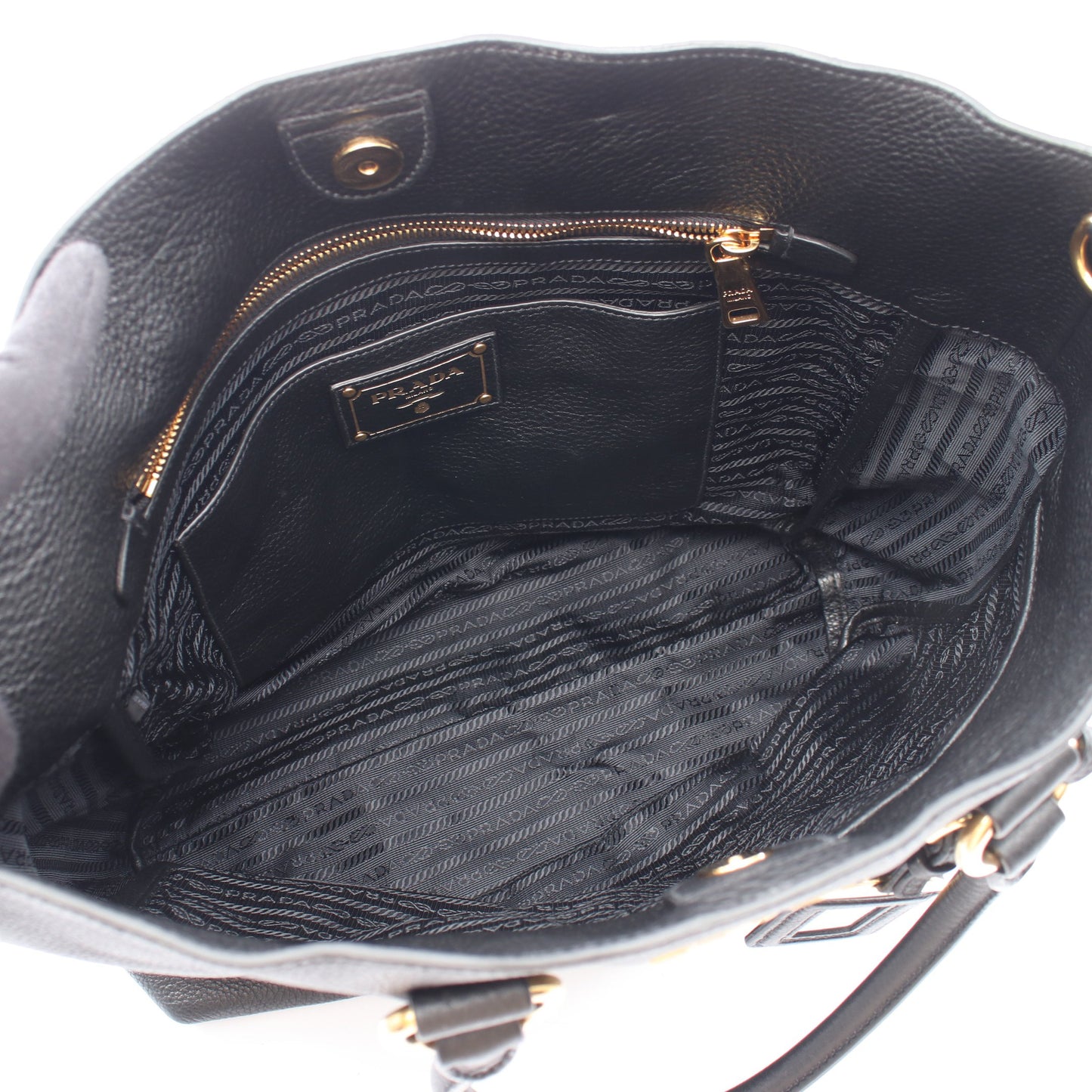 2WAY ハンドバッグ トートバッグ レザー ブラック プラダ バッグ PRADA