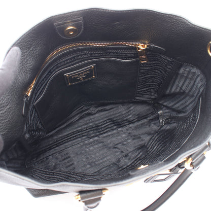 2WAY ハンドバッグ トートバッグ レザー ブラック プラダ バッグ PRADA