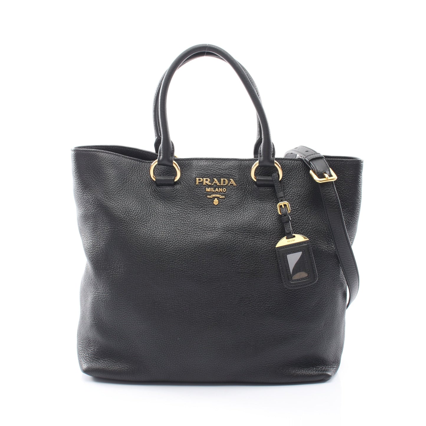 2WAY ハンドバッグ トートバッグ レザー ブラック プラダ バッグ PRADA