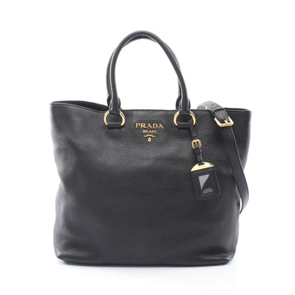 2WAY ハンドバッグ トートバッグ レザー ブラック プラダ バッグ PRADA