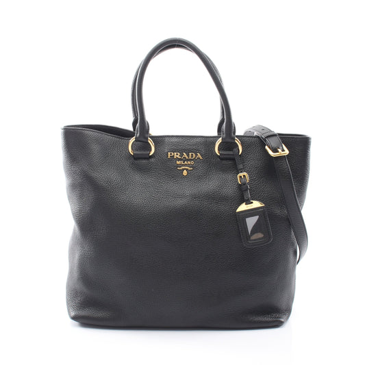 2WAY ハンドバッグ トートバッグ レザー ブラック プラダ バッグ PRADA