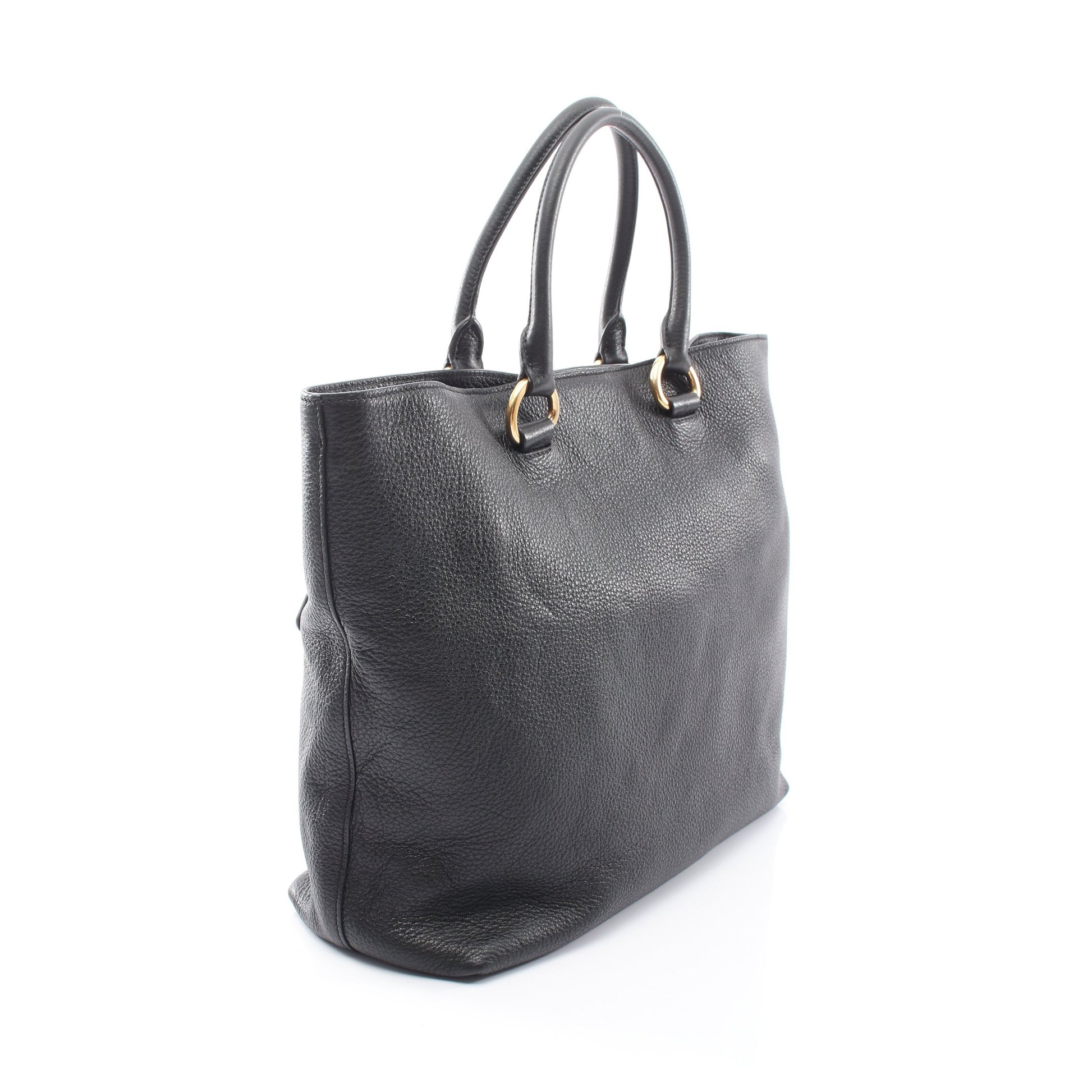 2WAY ハンドバッグ トートバッグ レザー ブラック プラダ バッグ PRADA