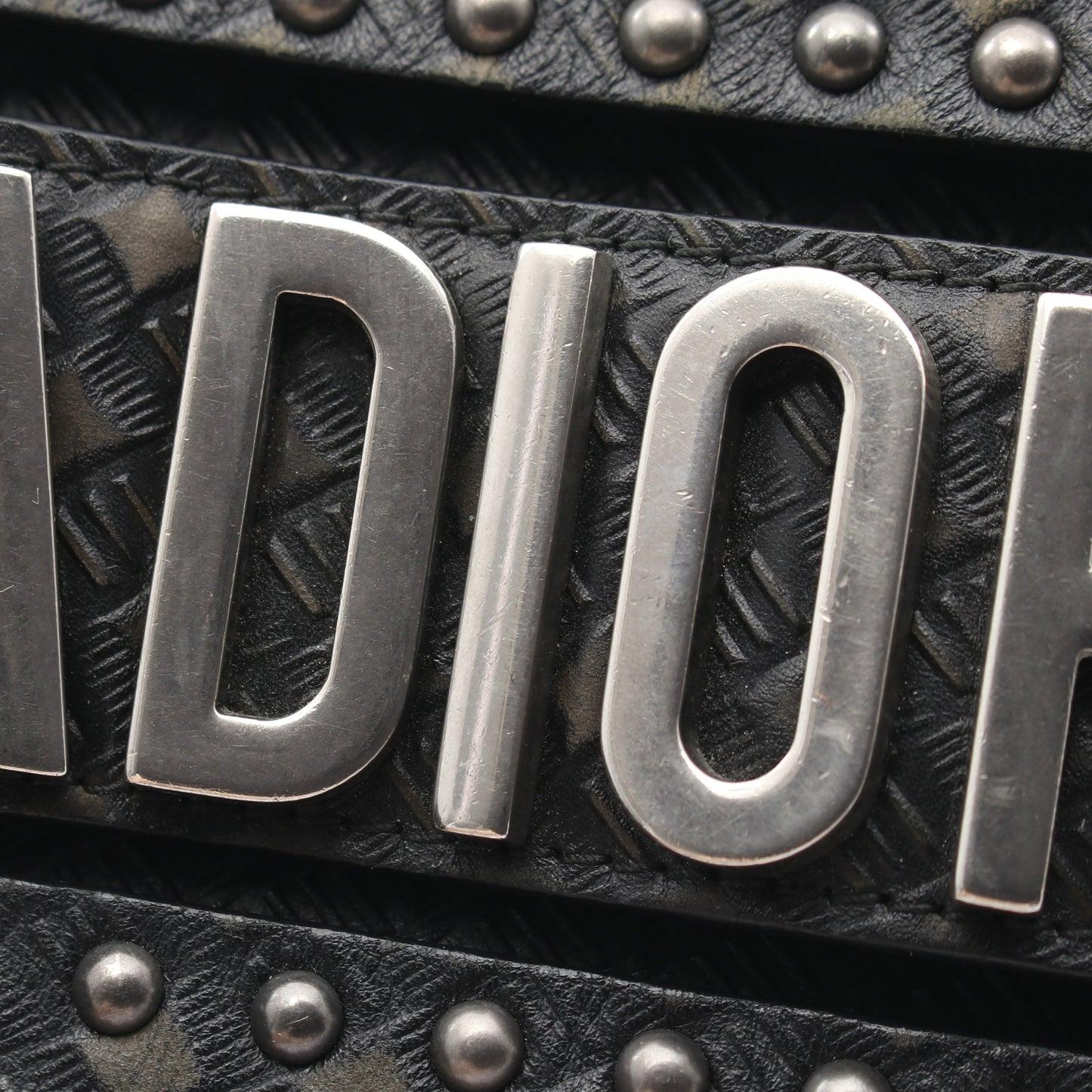 J'ADIOR 2WAY スタッズ チェーンショルダーバッグ レザー ブラック カーキグリーン クリスチャンディオール バッグ Christian Dior