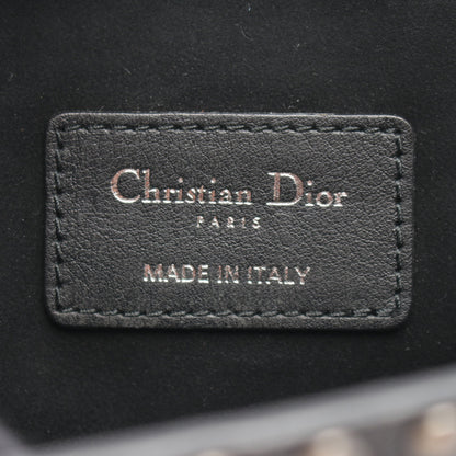 J'ADIOR 2WAY スタッズ チェーンショルダーバッグ レザー ブラック カーキグリーン クリスチャンディオール バッグ Christian Dior