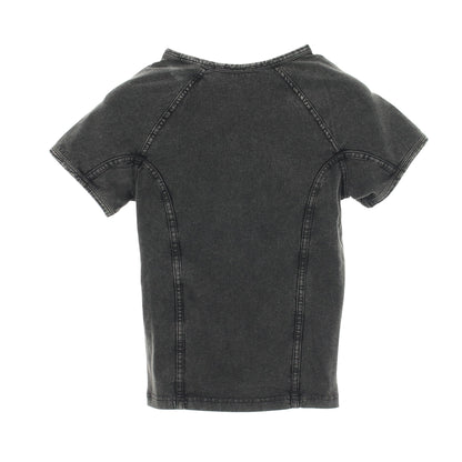 T LYNNE 半袖Tシャツ コットン ダークグレー ディーゼル