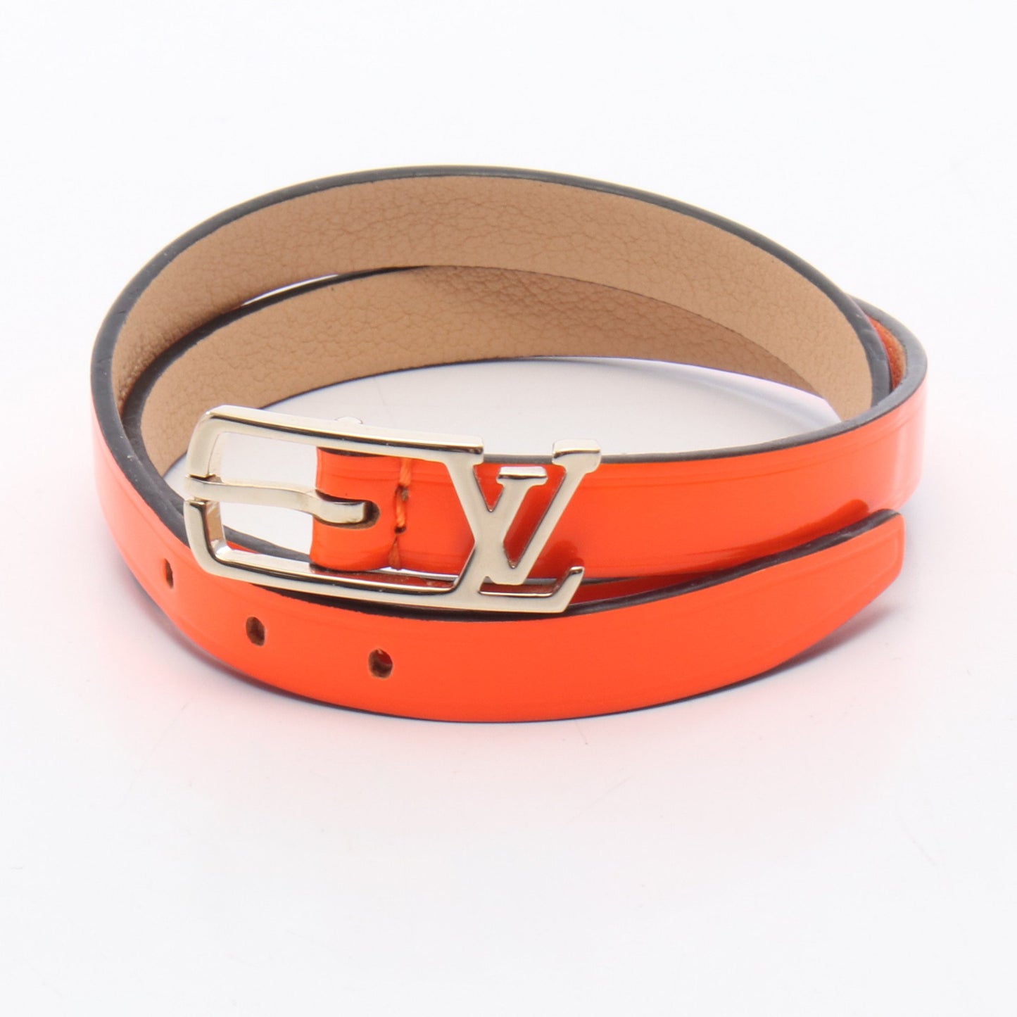 ブラスレ ネオグラム ブレスレット エネメルレザー オレンジ ルイヴィトン アクセサリー LOUIS VUITTON