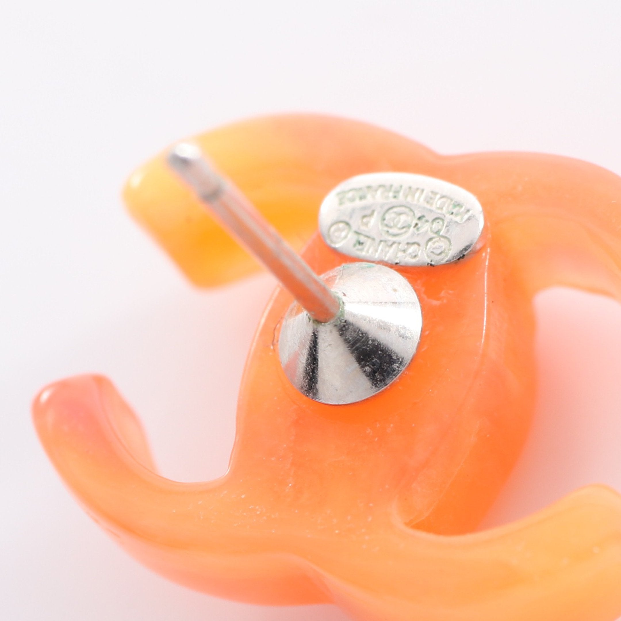 04P ココマーク ピアス オレンジ シャネル – RECLO