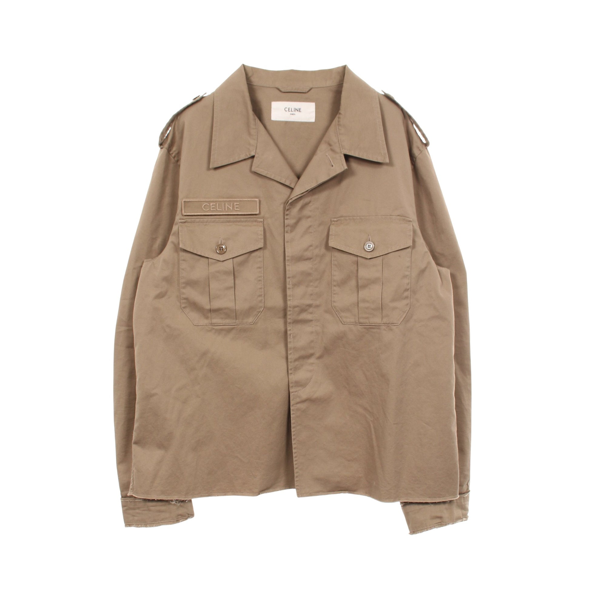 SAHARIENNE JACKET カットオフ ブルゾン ジャケット コットン ベージュ セリーヌ アウター CELINE