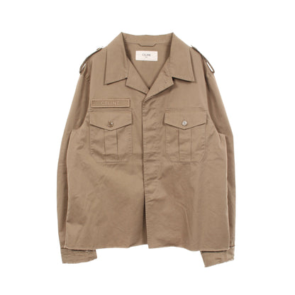 SAHARIENNE JACKET カットオフ ブルゾン ジャケット コットン ベージュ セリーヌ アウター CELINE