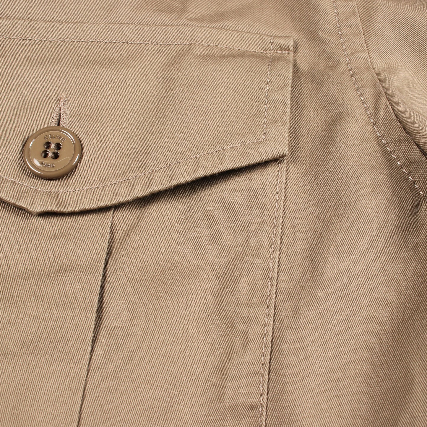 SAHARIENNE JACKET カットオフ ブルゾン ジャケット コットン ベージュ セリーヌ アウター CELINE