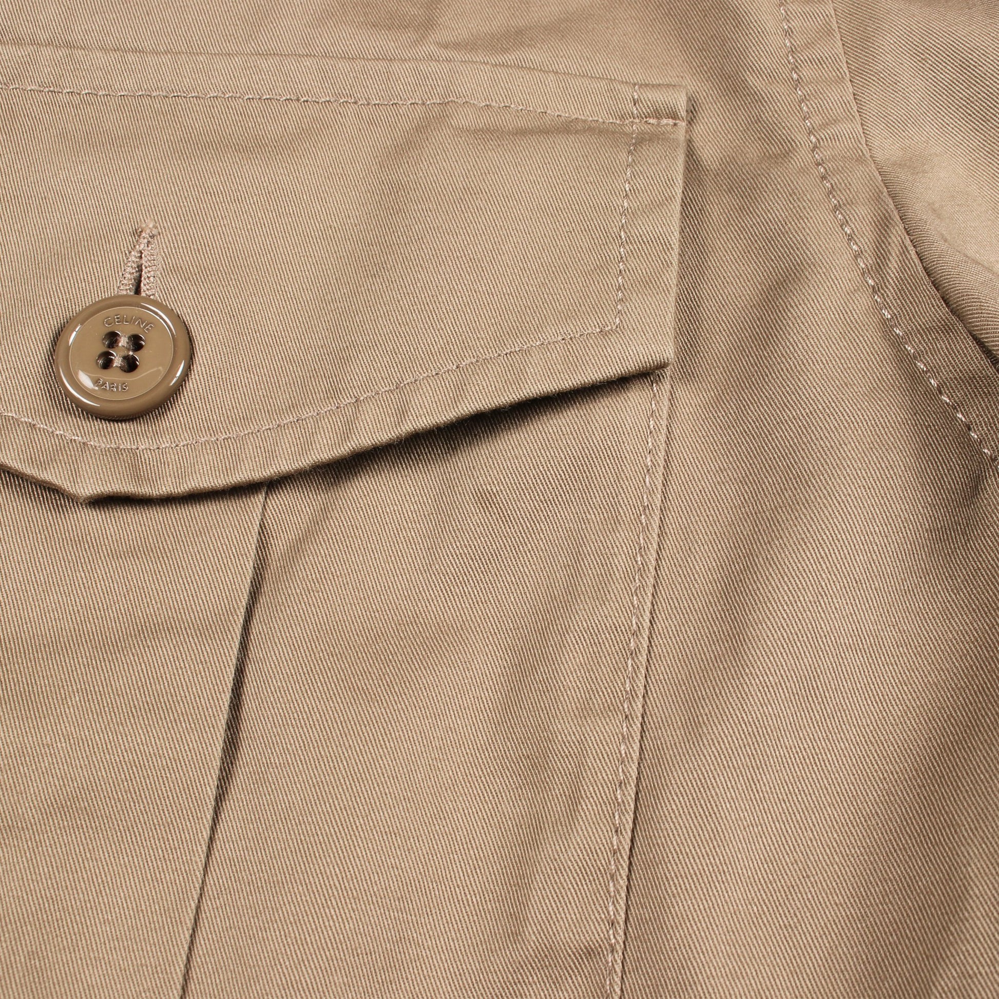 SAHARIENNE JACKET カットオフ ブルゾン ジャケット コットン ベージュ セリーヌ アウター CELINE