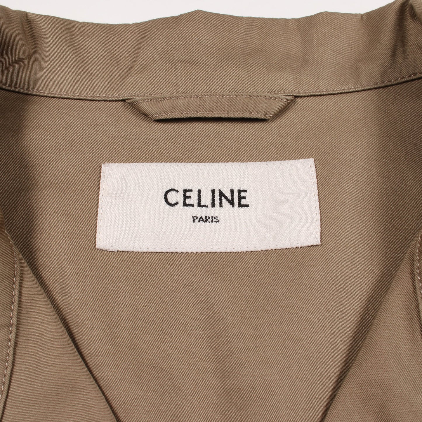 SAHARIENNE JACKET カットオフ ブルゾン ジャケット コットン ベージュ セリーヌ アウター CELINE