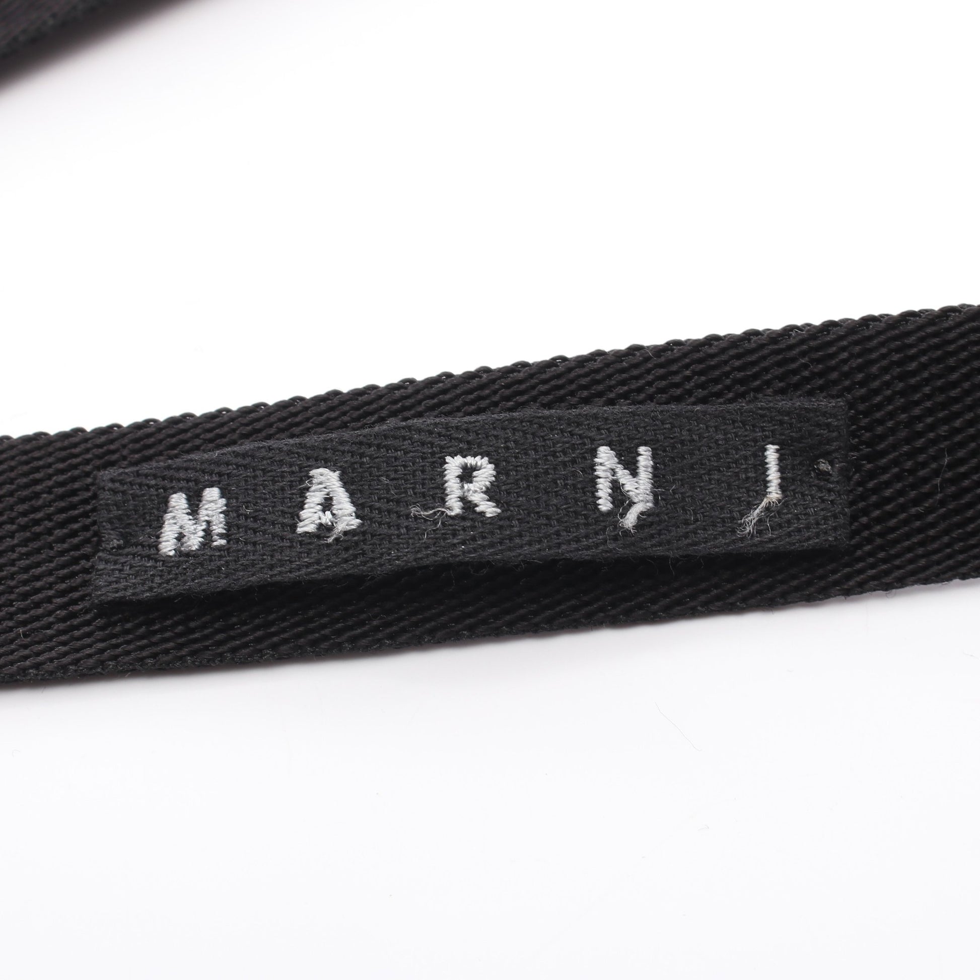 ビジュー チョーカー ファブリック ラインストーン ブラック マルニ アクセサリー MARNI
