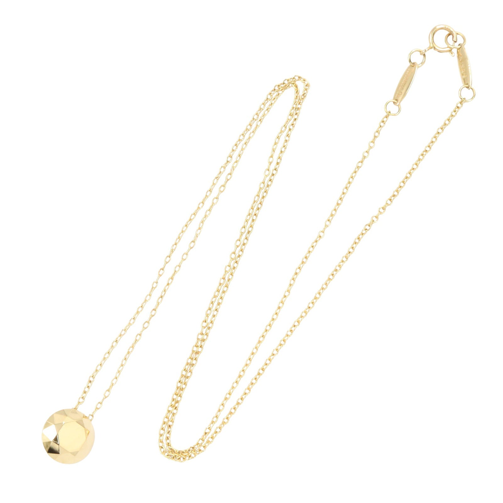 ファセット ネックレス ネックレス K18YG イエローゴールド ティファニー アクセサリー TIFFANY & Co.
