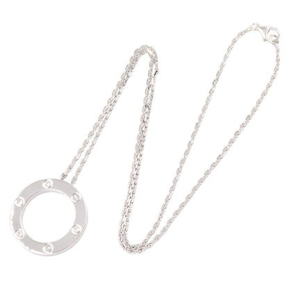 ラブ サークル 3Pダイヤ ネックレス ネックレス K18WG ダイヤモンド ホワイトゴールド クリア カルティエ アクセサリー Cartier