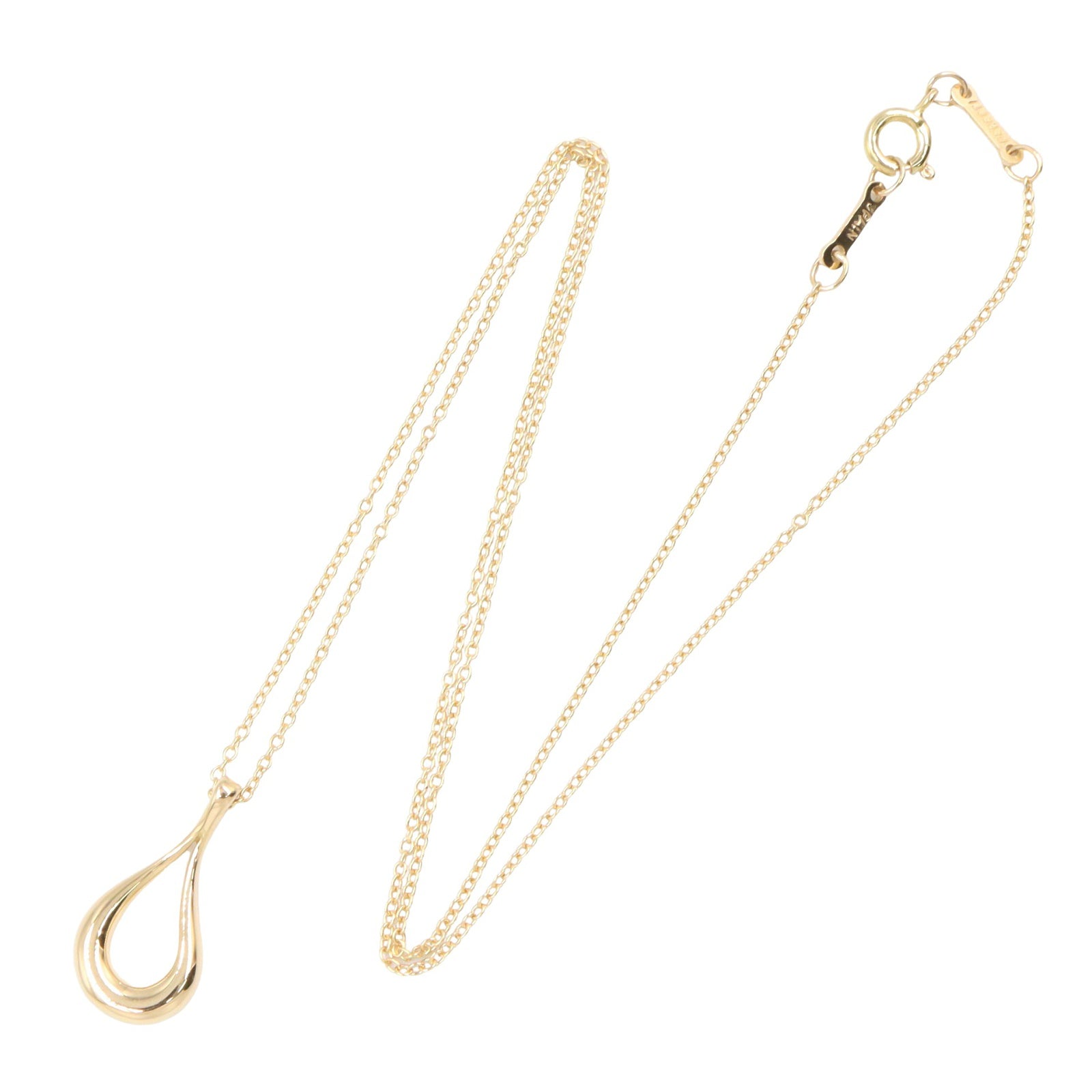 ティアドロップオープン ネックレス ネックレス K18YG イエローゴールド ティファニー アクセサリー TIFFANY & Co.