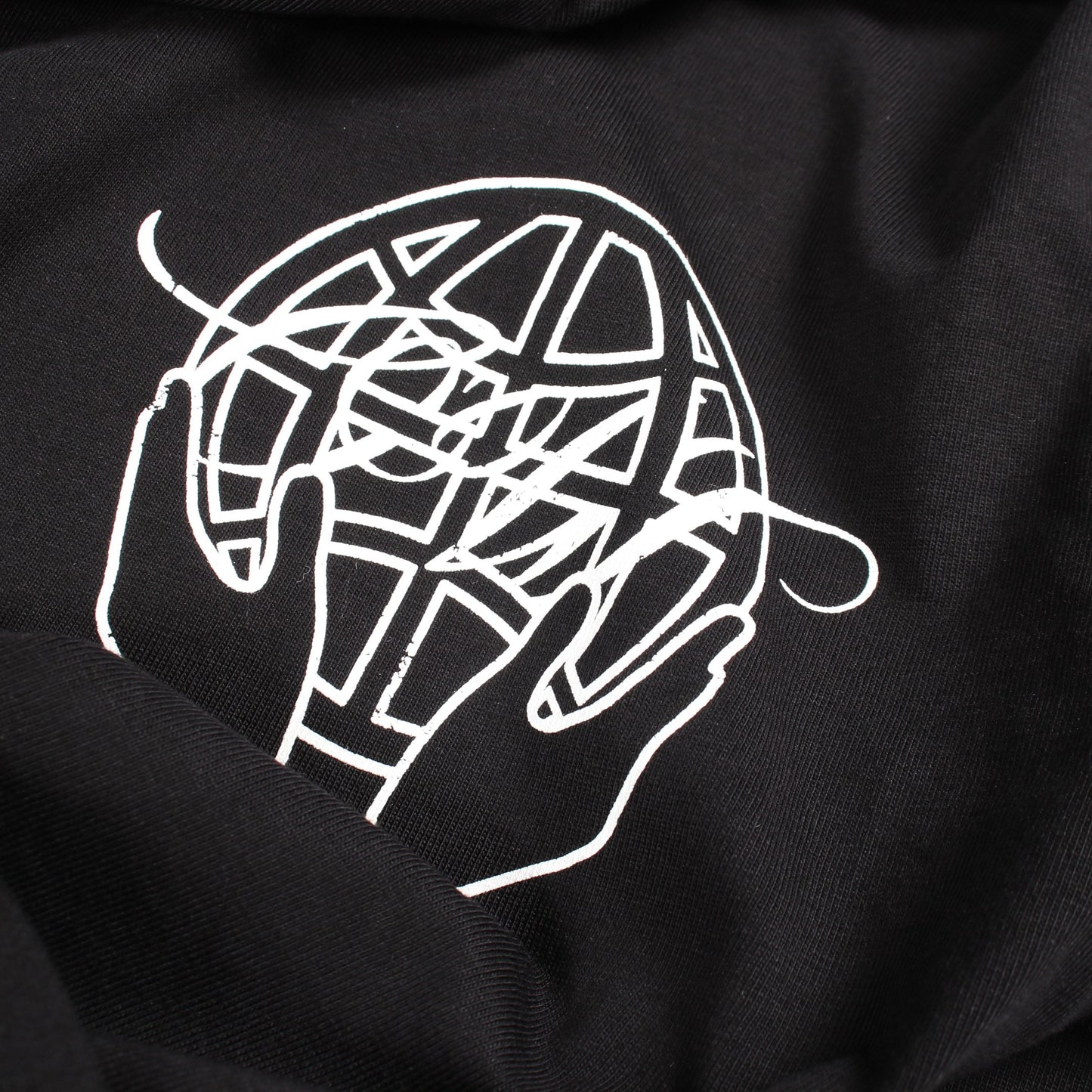 ロゴプリント クルーネック 半袖Tシャツ コットン ブラック オフホワイト