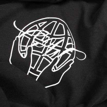 ロゴプリント クルーネック 半袖Tシャツ コットン ブラック オフホワイト