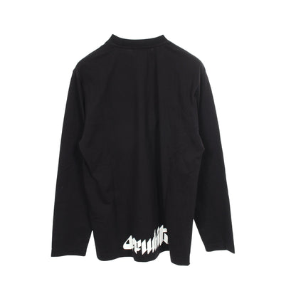 Eye Logo Skate 長袖Tシャツ コットン ブラック オフホワイト