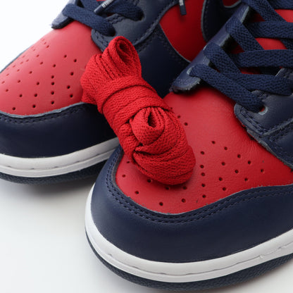 NIKE SB × Supreme Dunk High By Any Means ハイカットスニーカー レザー レッド ネイビー ナイキエスビー