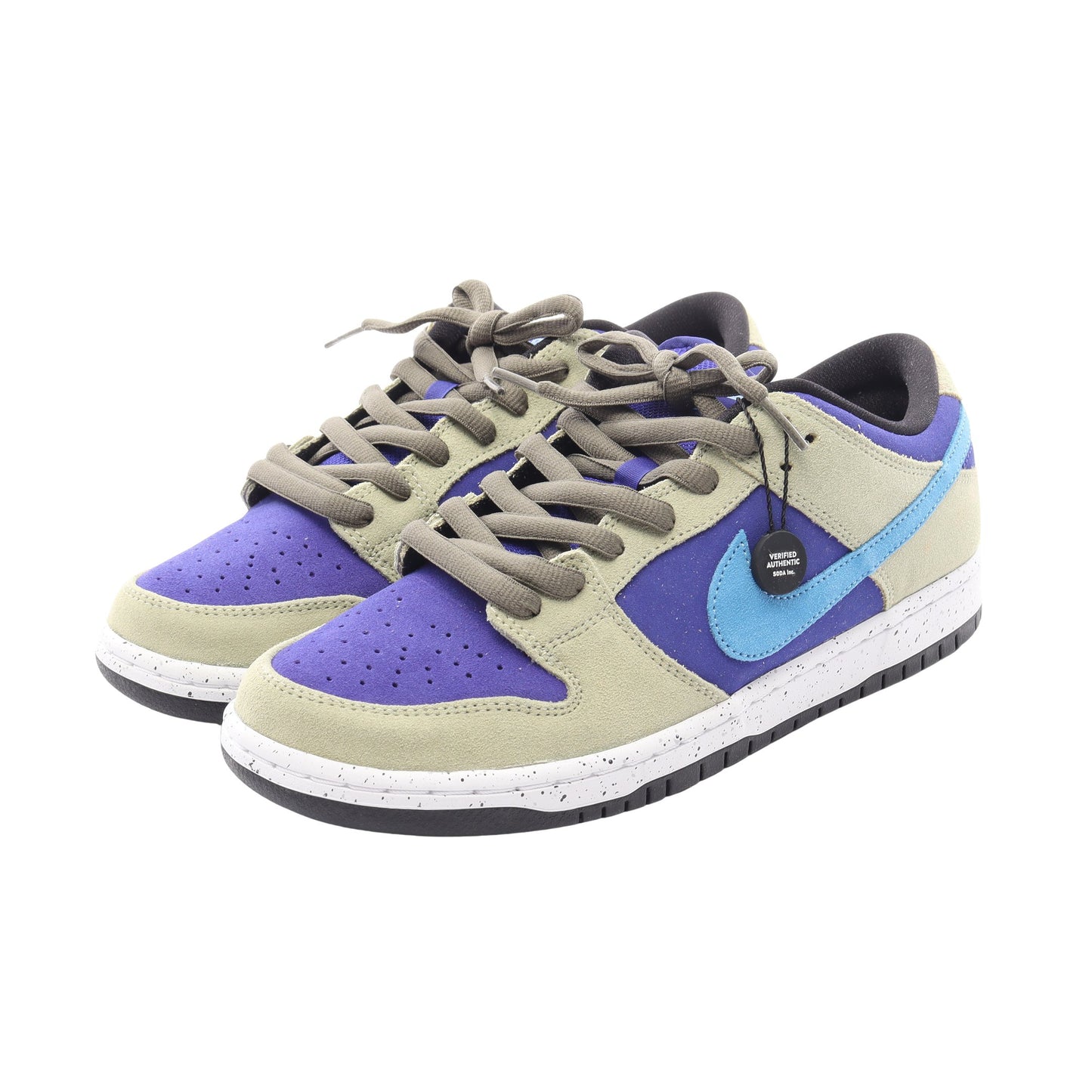 SB DUNK LOW PRO ローカットスニーカー スエード ファブリック ブルー カーキグリーン ナイキエスビー