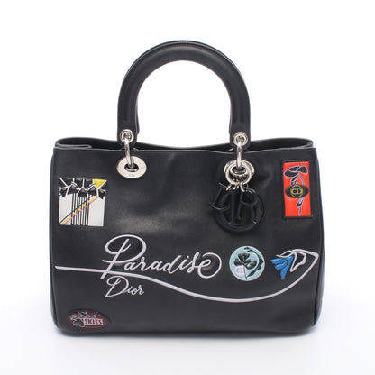 パラダイス ディオリッシモ ハンドバッグ レザー ブラック マルチカラー クリスチャンディオール バッグ Christian Dior