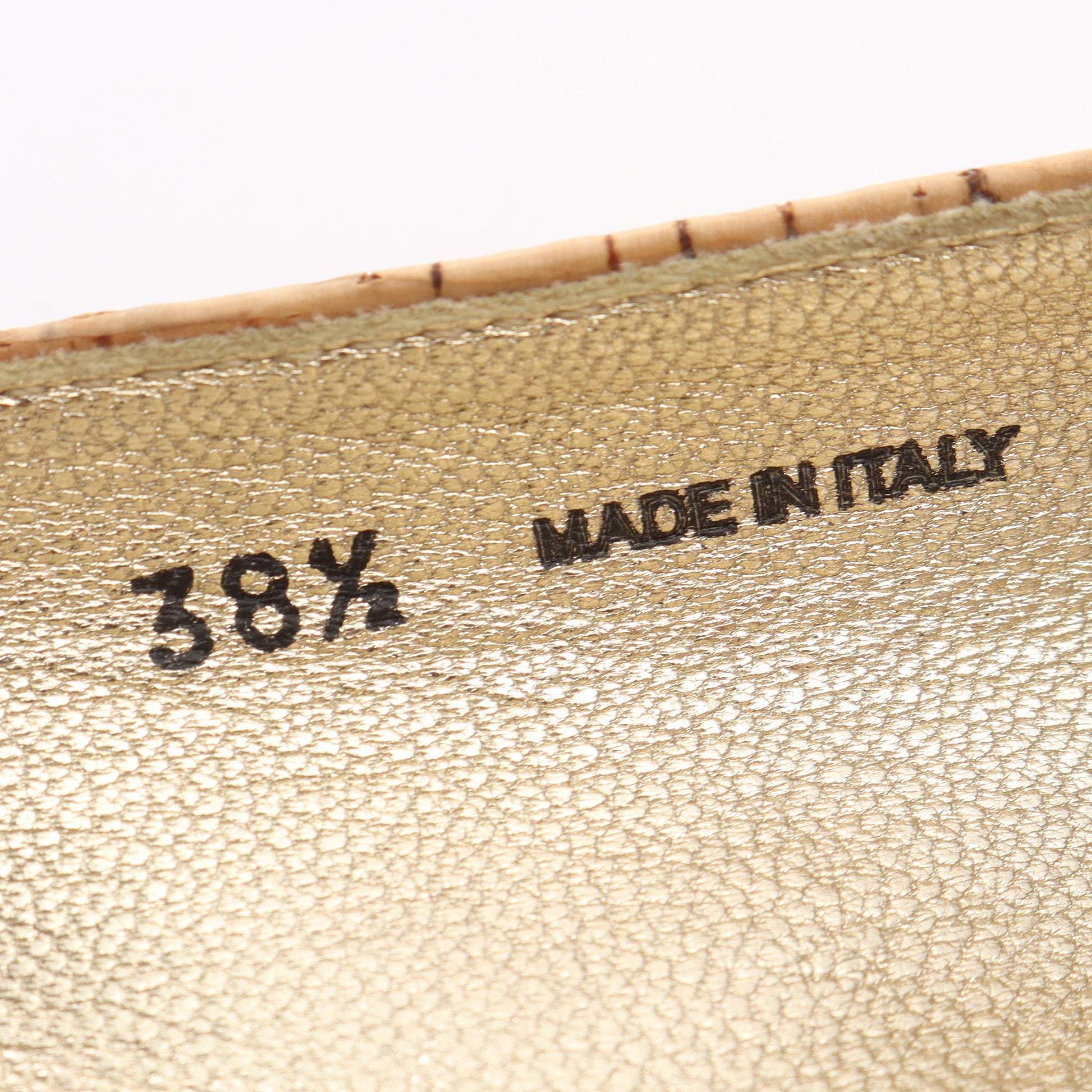 WHIRL フラットシューズ コルク レザー ベージュ ゴールド ジミーチュウ シューズ JIMMY CHOO