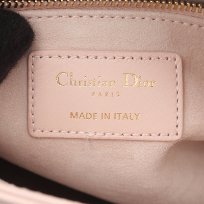 LADY DIOR MY ABCDIOR カナージュ 2WAY ハンドバッグ レザー ライトピンク クリスチャンディオール