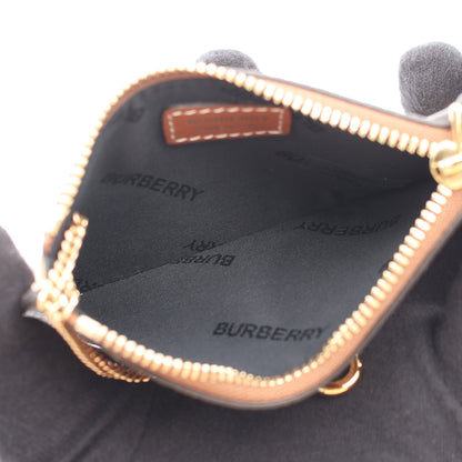 KELBROOK ヴィンテージチェック キーリング付き カードケース PVC ベージュ マルチカラー バーバリー 財布・小物 BURBERRY