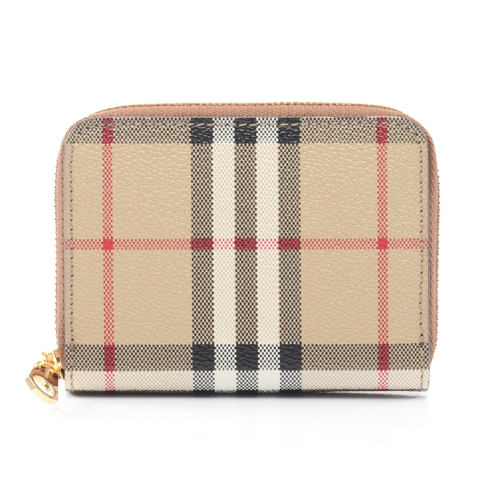LS MN ZIP AROUND DFC ヴィンテージチェック コインケース PVC ベージュ マルチカラー バーバリー 財布・小物 BURBERRY