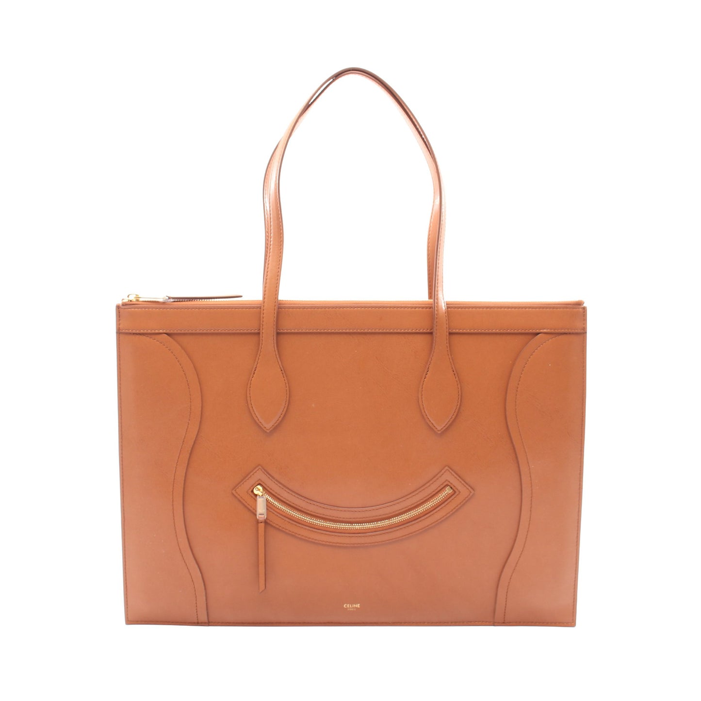 フラットラゲージ ショルダーバッグ トートバッグ レザー ブラウン セリーヌ バッグ CELINE