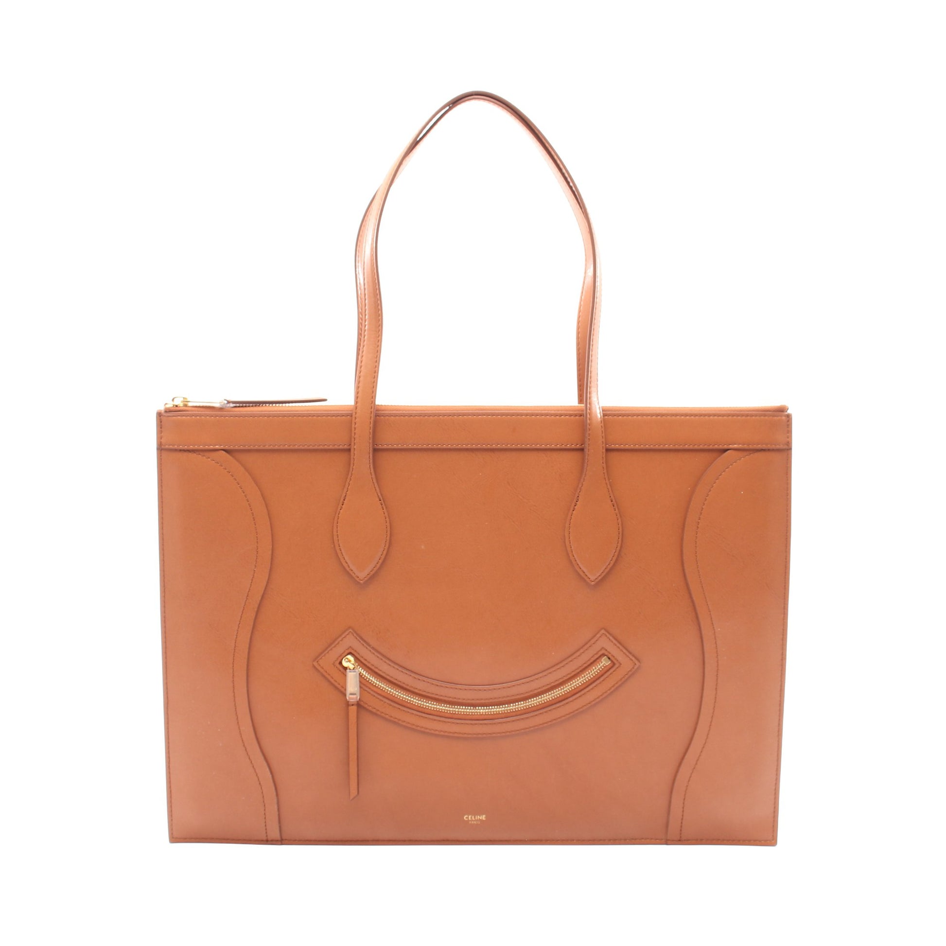 フラットラゲージ ショルダーバッグ トートバッグ レザー ブラウン セリーヌ バッグ CELINE