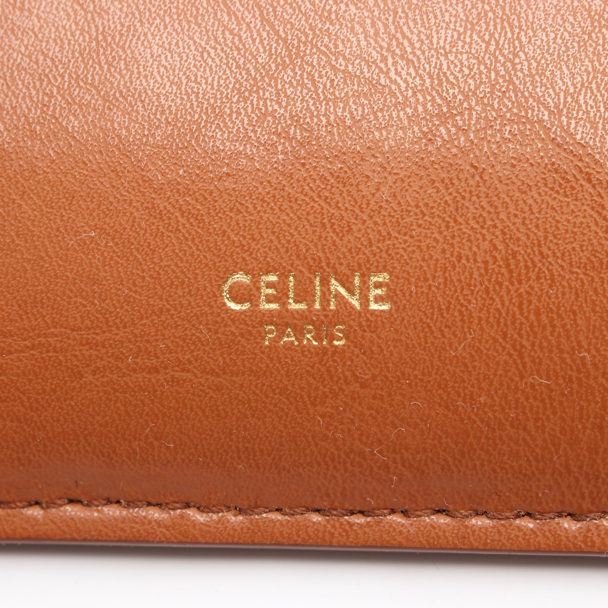 フラットラゲージ ショルダーバッグ トートバッグ レザー ブラウン セリーヌ バッグ CELINE