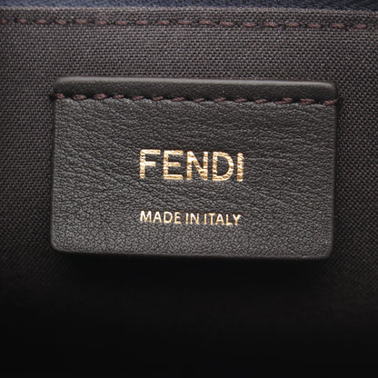 ヴァニティ FFフロックデニム 2WAY ハンドバッグ バニティバッグ ベロア レザー ブルー フェンディ バッグ FENDI