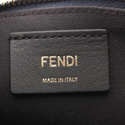 ヴァニティ FFジャガード 2WAY ハンドバッグ キャンバス レザー ネイビー ライトブルー フェンディ バッグ FENDI