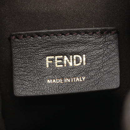 ミニ モントレゾール FFジャガード 2WAY ハンドバッグ キャンバス ネイビー ライトブルー フェンディ バッグ FENDI