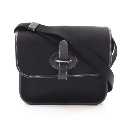 ブエナベンチュラPM ショルダーバッグ トワルオフィシエ レザー ブラック シルバー金具 エルメス バッグ HERMES